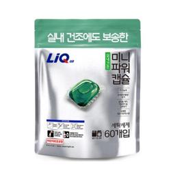 리큐 실내 건조 미니 캡슐 세제 시트러스향 60입 1개