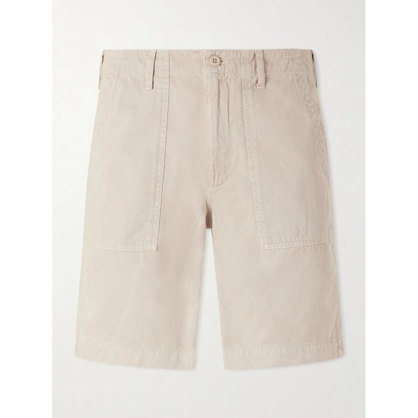 하트퍼드 헤링본 코튼 파티그 스트레이트 레그 쇼츠 46376663163009500