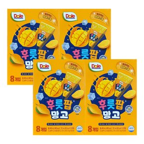 돌 후룻팝 망고 ( 62ml x 8개입 ) 4개 / 망고팝 얼려먹는 디저트 주스 과즙쥬스