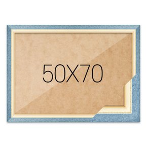 퍼즐액자 50x70 고급형 수지 블루 (누니액자)