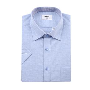 (일반핏)시원하고 착용감좋은 쾌적한   카치온 솔리드 반소매셔츠(ROUSG0205-BU)