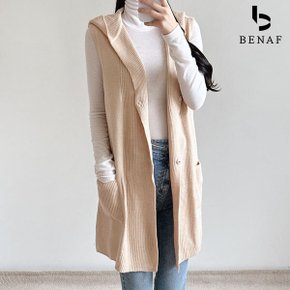 후드 니트조끼_FF4LK006