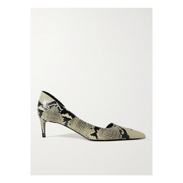 케이트 제트 스네이크 이펙트 가죽 펌프스 스네이크 프린트 46376663162888033