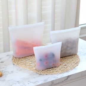 바른락 스탠드 실리콘 지퍼백 500ml(소) 1P