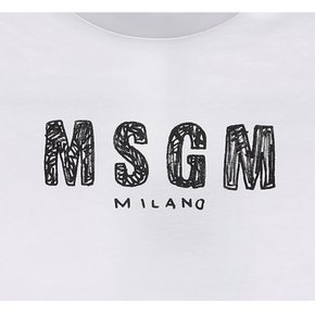 오늘출발 26SS MSGM 6세 럭키찬스 키즈 로고 슬리브리스 S6MSJUTH069 001-K