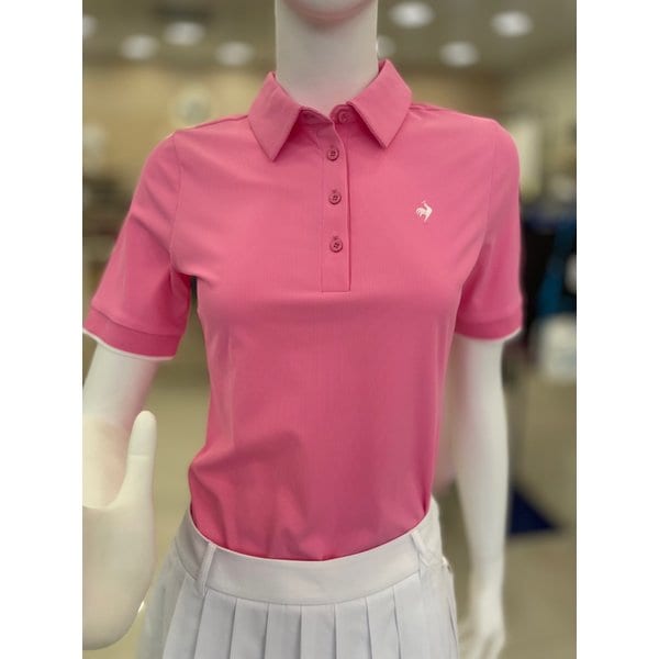 [여주점] 여성 소매배색 골지 반팔 티셔츠 GQ122LTS34