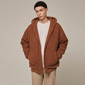 DUMBLE ZIP-UP HOODY_CAMEL