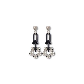 Flower Hoof Chain Earrings (D)