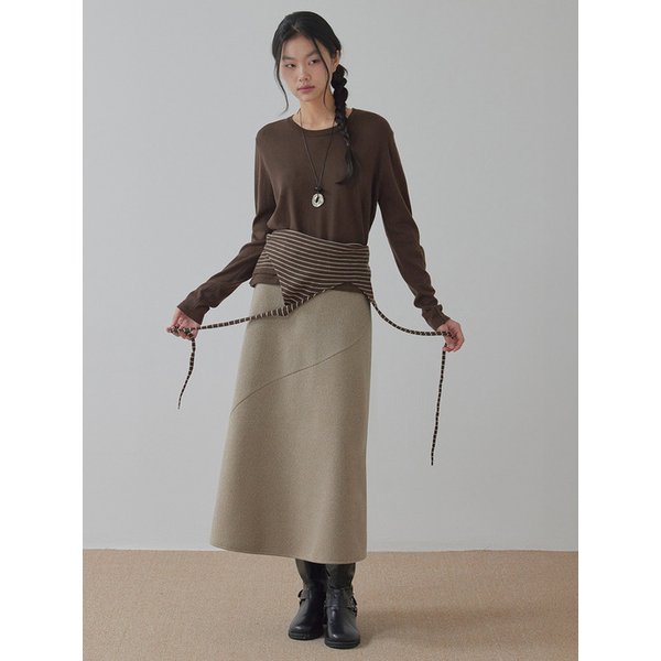 프론트 슬래시 윈터 롱 스커트_T521BT732