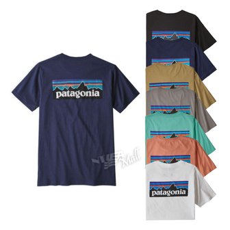 파타고니아 P-6 로고 오가닉 티셔츠 8종 PATAGONIA MENS P-6 LOGO ORGANIC COTTON T-SHIRT