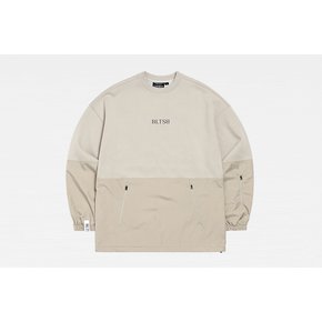 NEW 22/23 BLENT CROWN 보드용 크루넥 티셔츠 베이지 컬러 BLTSB  SNOWBOARD CREWNECK TSHIRTS  BEIGE