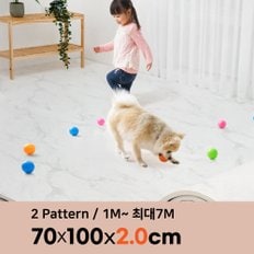 말랑플러스 20T PVC 층간소음매트 폭 70cm x 1m 거실 아이방 어린이 프리미엄 놀이방매트