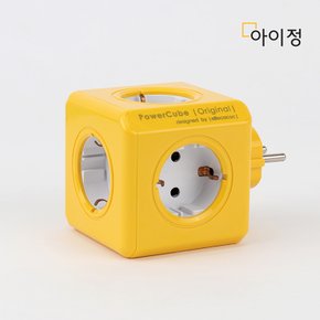 파워큐브 오리지널 올컬러 옐로우 멀티탭 콘센트