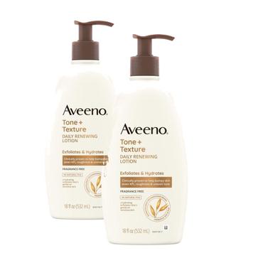 아비노 [해외직구] Aveeno 아비노 톤 텍스처 데일리 리뉴잉 바디로션 532ml 2팩