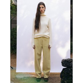 Wide Cotton Corduroy Pants_Mustard