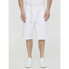 드홀드무슈 Le Short Twill bermuda shorts Shorts B-BS102-PL003_WT White