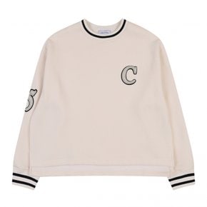 니트시보리 아플리케 맨투맨 (CJD-TS507WA)
