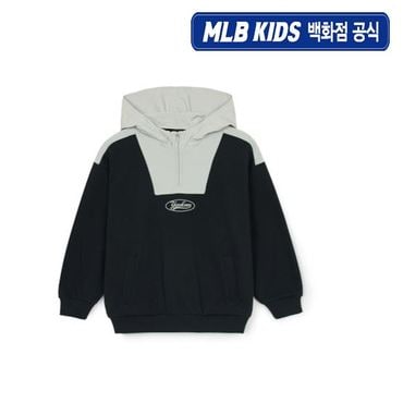 MLB키즈 (백화점공식)24FW데일리 아웃도어 우븐배색 기모 후드 7AHDR0146-50BKS