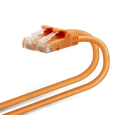  ELECOM 엘레컴 LAN 케이블 CAT6 1m 네일 접힘 방지 커넥터 cat6 준거 부드러운 오렌지 LD-GPYDR1