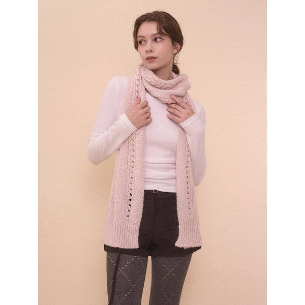 SNOWFLAKE MUFFLER-PINK