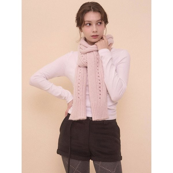 SNOWFLAKE MUFFLER-PINK