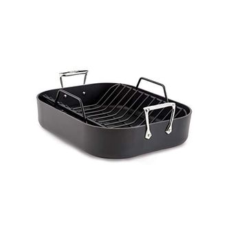  미국 올클래드 프라이팬 AllClad HA1 Hard Anodized Nonstick Roaster and Rack 13 x 16 Inch Pa