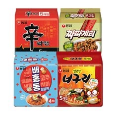 신라면 5입+너구리 5입+짜파게티5입+배홍동 4입 (총 19봉)