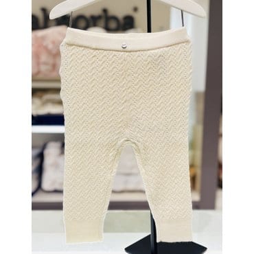 압소바 [압소바 25FW 임신출산선물]제리 니트 레깅스  A2744101S (아이보리)