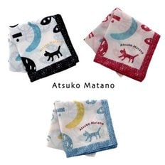 텐바이텐 일본 수입 아츠코 마타노 손수건 바나나와 자전거