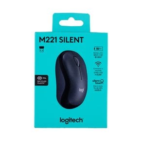 로지텍 무소음 무선마우스 M221(블랙)