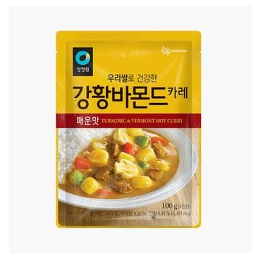 청정원 우리쌀강황바몬드카레 매운맛100g