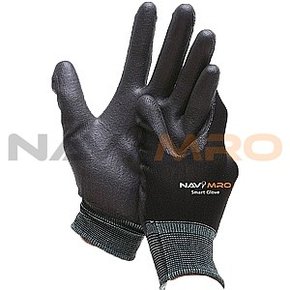 PU-PALM 코팅 나일론 장갑 SmartGlove 200 S 검정 50PK