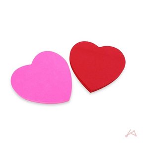 하트모양 메모지 모양노트 강한점착 다이어리꾸미기 하트모양 모양노트 강한점착