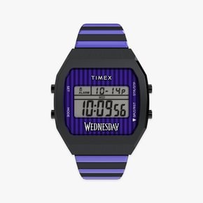 웬즈데이 T80 블랙 앤 퍼플 콜라보시계 36mm