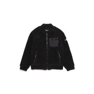 내셔널지오그래픽키즈 내셔널지오그래픽 키즈 N194KFT940 윌소니 FLEECE 뽀글이 블루종형 집업 CARBON BLACK