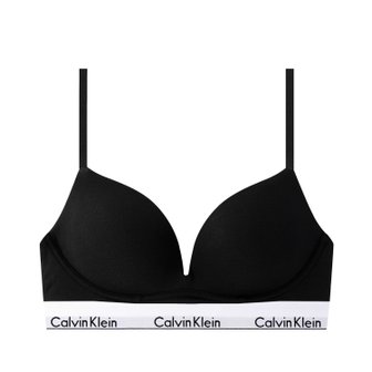 Calvin Klein CK 여성 모던 코튼 AF 플런지 푸쉬업 브라 QF7623 BLACK