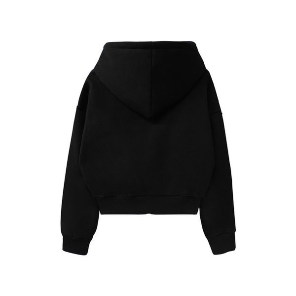 Fleece Cropped ZiP Hoodie 블랙