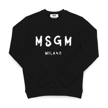 MSGM 2000MM513 200000 99 브러시드 로고 남성 맨투맨