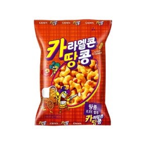 [무배] 크라운제과 카라멜콘땅콩 72g x 8봉지