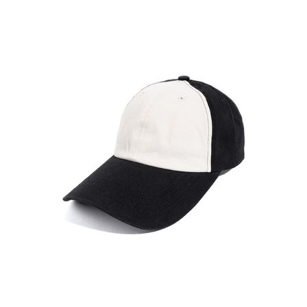 르커스텀 BASIC 16S WHASHED CAP (TOW-TONE BLACK)