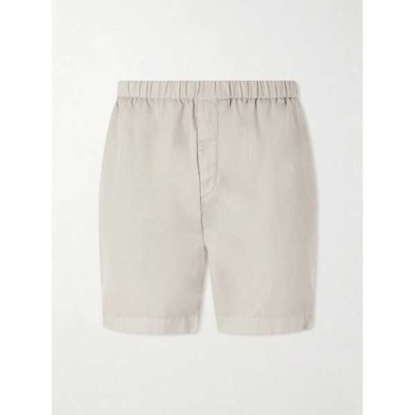 스트레이트 레그 코튼 블렌드 트윌 쇼츠 46376663163084338