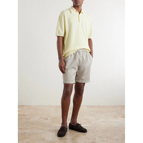 스트레이트 레그 코튼 블렌드 트윌 쇼츠 46376663163084338