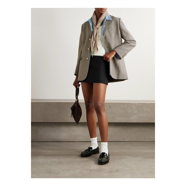 하운드투스 체크 트위드 베이지 블레이저 46376663162878744