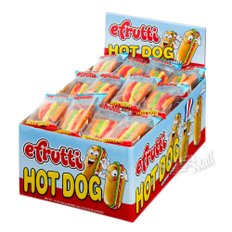 이프루티 핫도그 모양 구미 젤리 E.FRUTTI GUMMI HOT DOG, 0.35 OZ, 60 CT