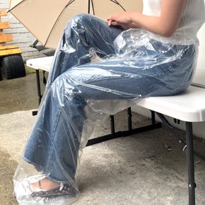 일회용 투명 비닐 우비바지 방수팬츠