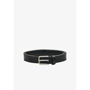 Massimo Dutti 마시모 두띠 사각 버클 나파 가죽 벨트 - 검정색 8066823