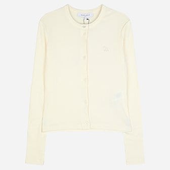 메종키츠네 [시흥점] 6S PW00512KJ0134 0383 베이비 폭스 여성 립드 가디건 퓨어 에크루