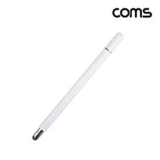  (COMS) 정전식 양면 스마트폰 터치펜(디스크형) White