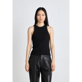 5204707 DKNY FOIL TANK STUD TRIM - Top black