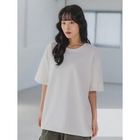더블 코튼 무지 오버핏 반팔티 AST3133 (4 COLOR)